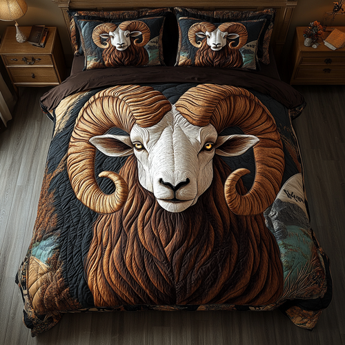 Mountain Pride 3-Piece Quilted Bedding Set NCU0DK6576