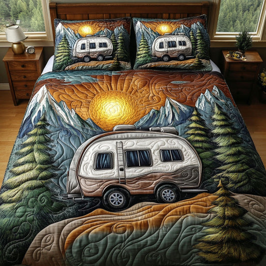 Mountain Retreat 3-Piece Quilted Bedding Set NCU0NT6338