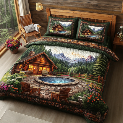 Mountain Retreat 3-Piece Quilted Bedding Set NCU0VL2600