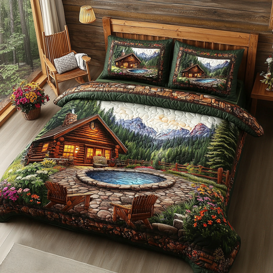 Mountain Retreat 3-Piece Quilted Bedding Set NCU0VL2600