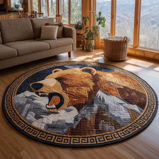 Mountain Roar Quilted Round Mat NCU0DV7411