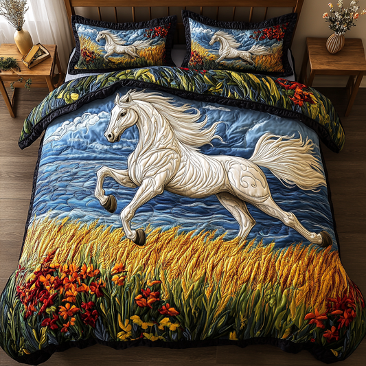 Mountain Run 3-Piece Quilted Bedding Set NCU0VH4679