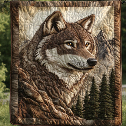 Mountain Sentinel Quilted Blanket NCU0NT4921