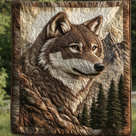 Mountain Sentinel Quilted Blanket NCU0NT4921