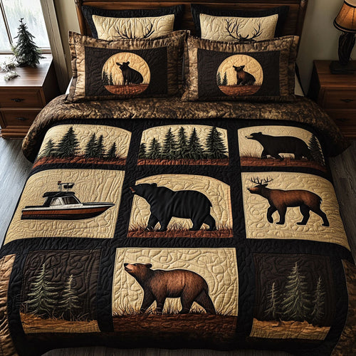 Mountain Serenity 3-Piece Quilted Bedding Set NCU0NT5590