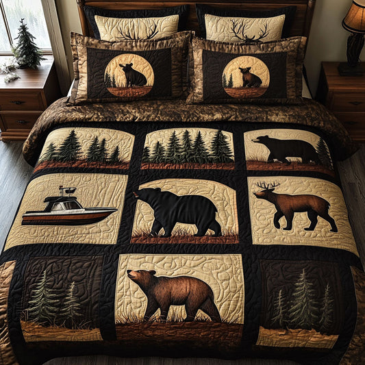 Mountain Serenity 3-Piece Quilted Bedding Set NCU0NT5590