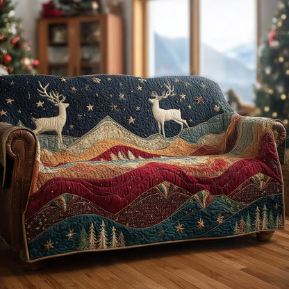 Mountain Stag Quilted Sofa Cover NCU0HH1234