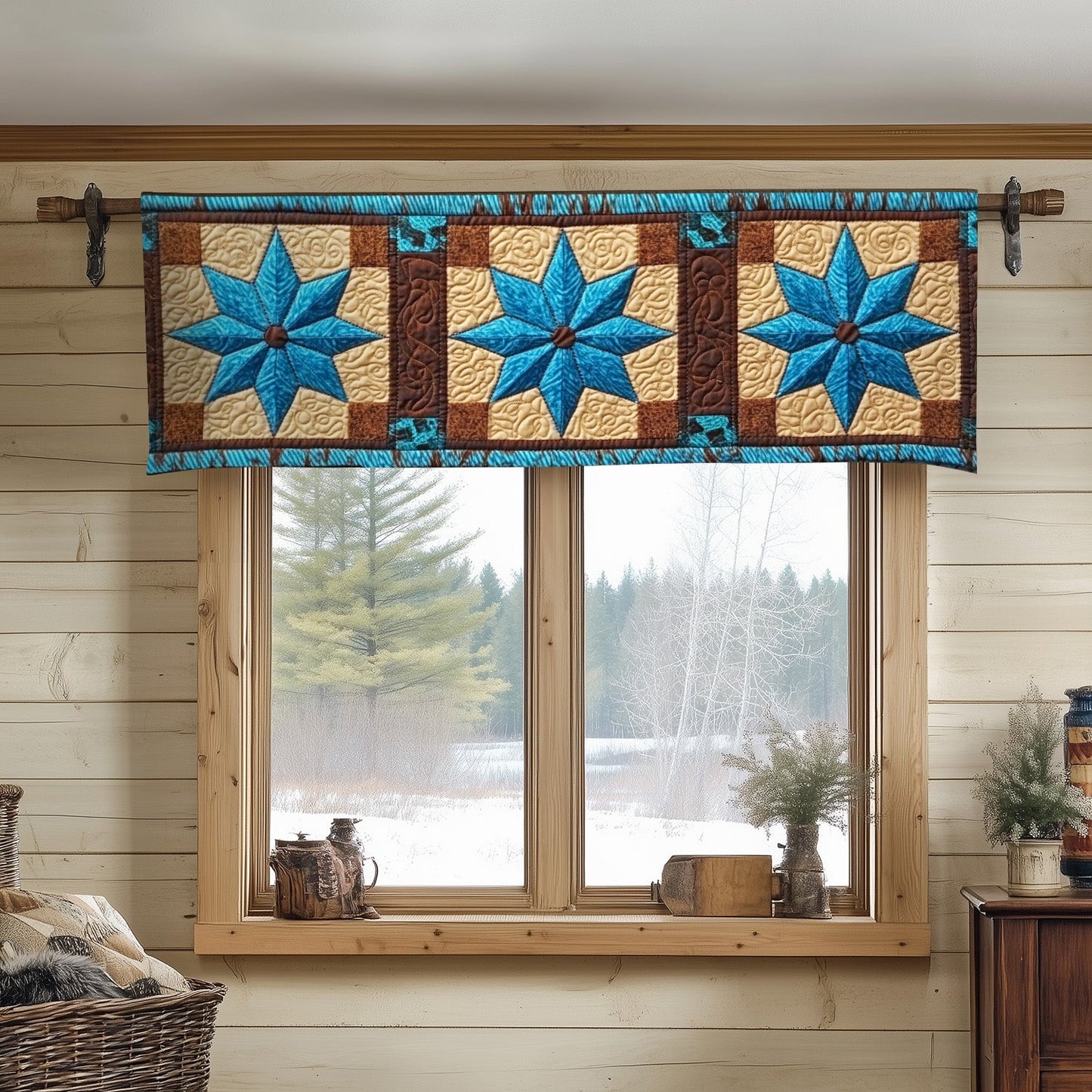 Mountain Starburst Quilted Valance NCU0NT6667