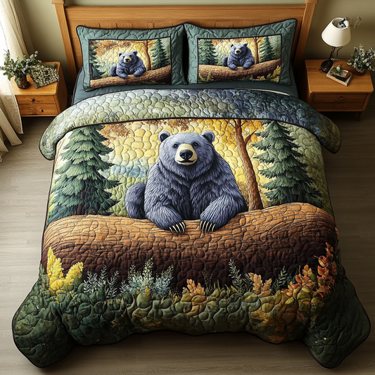 Mountain Strength 3-Piece Quilted Bedding Set NCU0DK7226