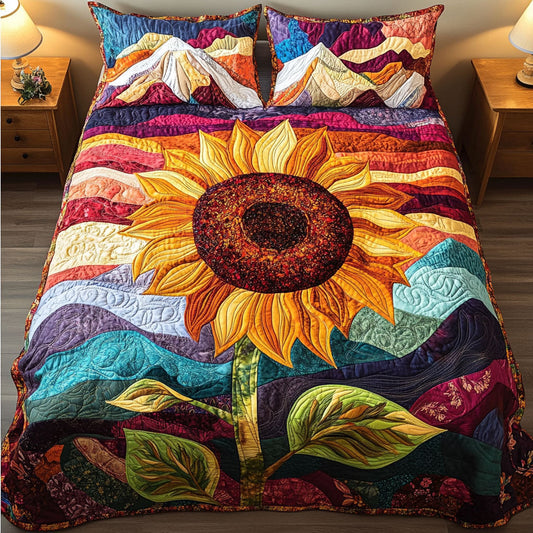Mountain Sun 3-Piece Quilted Bedding Set NCU0NT3720