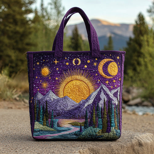 Mountain Sun Quilted Tote Bag NCU0HH166
