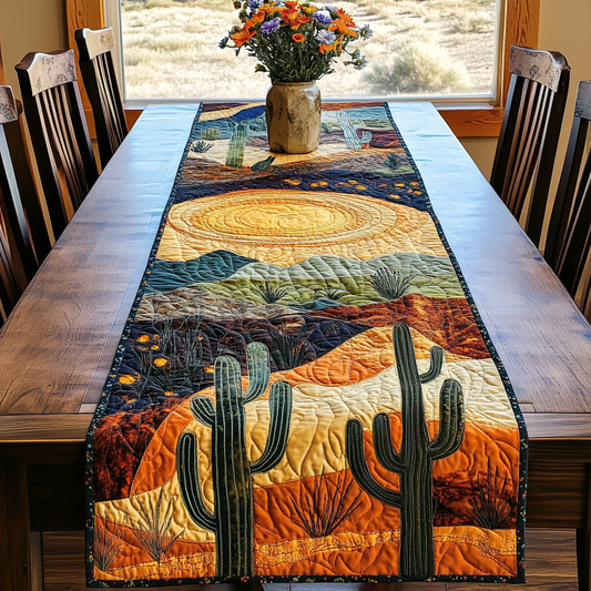 Mountain Sunrise Quilted Table Runner NCU0VL1502