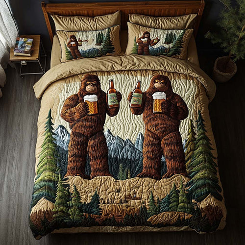 Mountain Toast 3-Piece Quilted Bedding Set NCU0NT8014