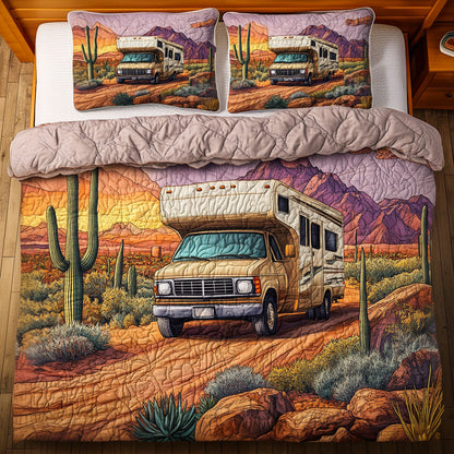 Mountain Trails 3-Piece Quilted Bedding Set NCU0NT6403