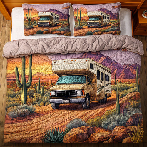 Mountain Trails 3-Piece Quilted Bedding Set NCU0NT6403