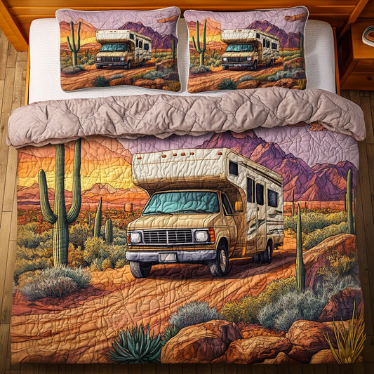 Mountain Trails 3-Piece Quilted Bedding Set NCU0NT6403