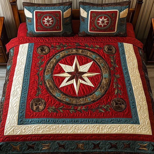 Mountain Trails 3-Piece Quilted Bedding Set NCU0PT2543