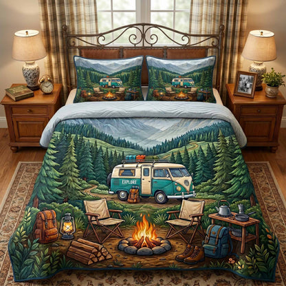 Mountain Van 3-Piece Quilted Bedding Set NCU0XD2796
