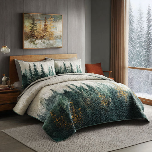 Mountain View 3-Piece Quilted Bedding Set NCU0DK11621