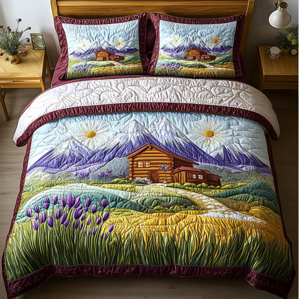 Mountain View 3-Piece Quilted Bedding Set NCU0DK5931