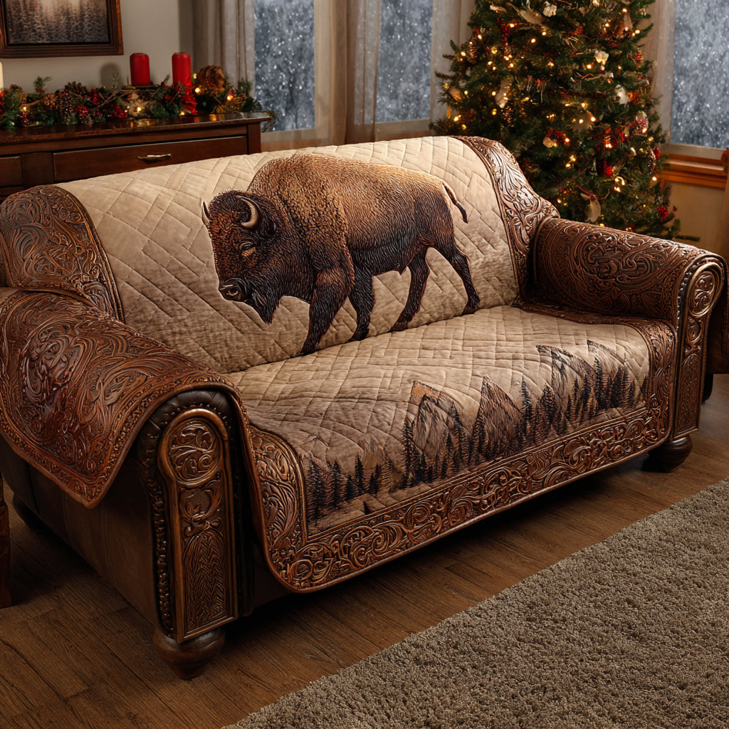 Mountain Wanderer Quilted Sofa Cover NCU0DV8536