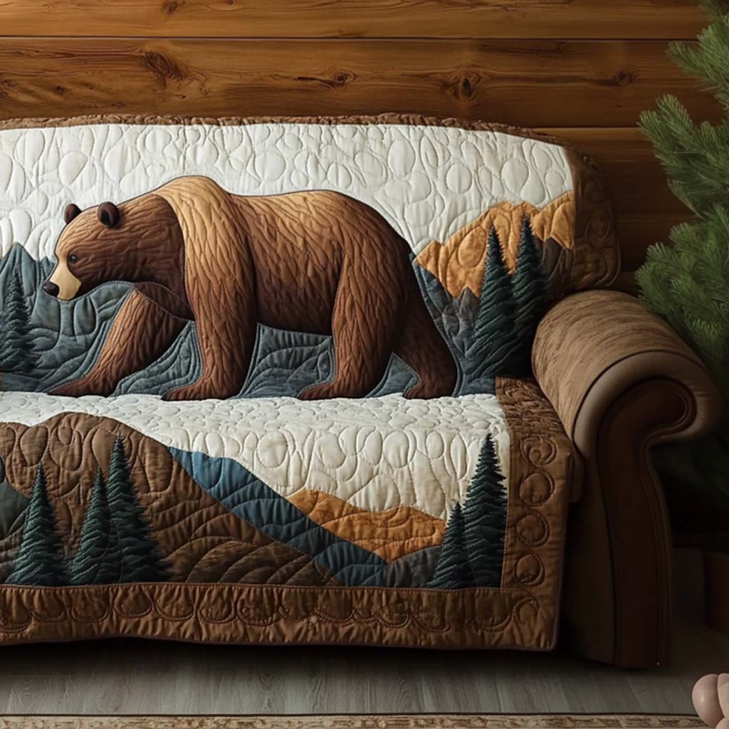 Mountain Wanderer Quilted Sofa Cover NCU0NT10667