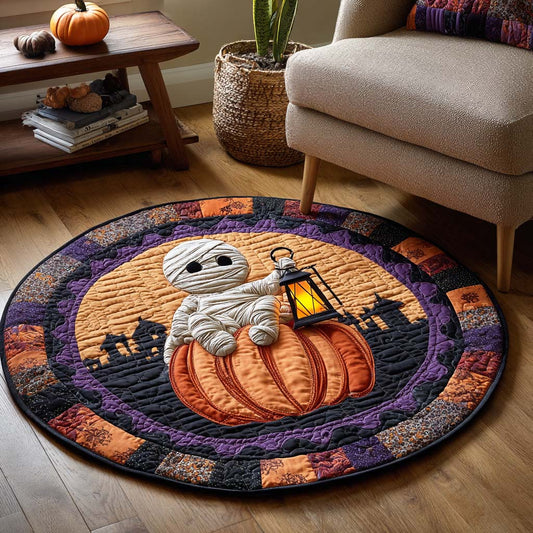 Mummy Secret Quilted Round Mat NCU0TD156