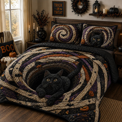 Mummy Spiral 3-Piece Quilted Bedding Set NCU0VL3590