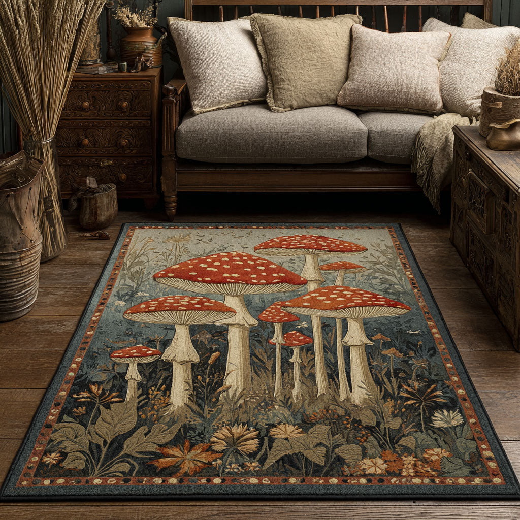 Mushroom Field Area Rug NCU0DK11526