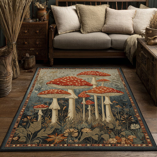 Mushroom Field Area Rug NCU0DK11526