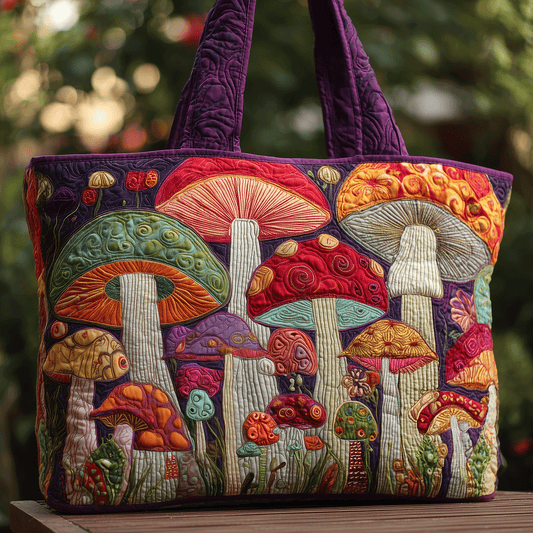 Mushroom Magic Quilted Tote Bag NCU0TH2884