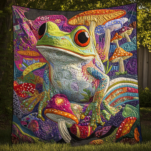 Mushroom Mystic Leap Quilted Blanket NCU0PT4086