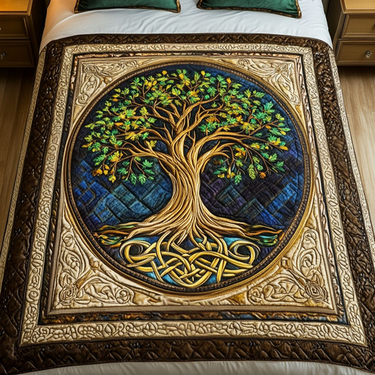 Mystic Circles Quilted Blanket NCU0NT2679