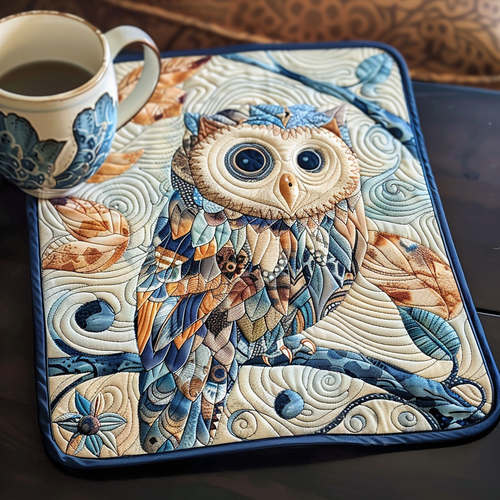 Mystic Midnight Owl Quilted Placemat NCU0TL008