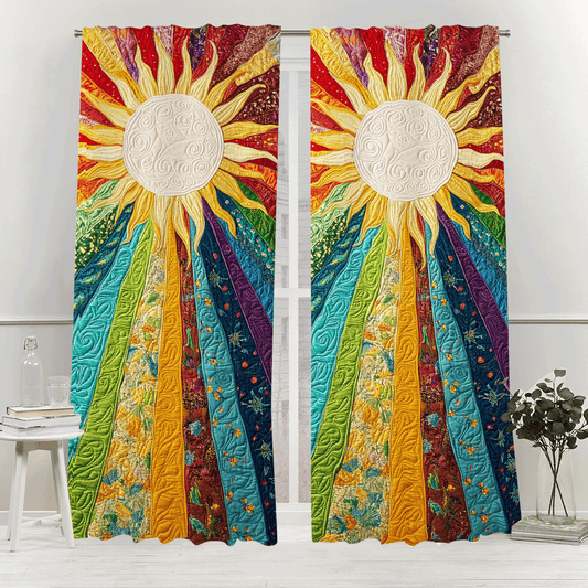 Mystic Sun Quilted Curtains NCU0DV2886