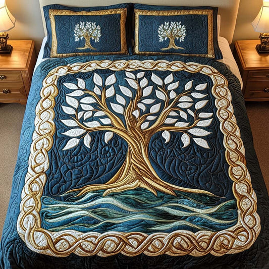 Mystic Arbor 3-Piece Quilted Bedding Set NCU0NT2467