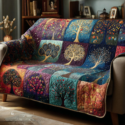 Mystic Arbor Quilted Sofa Cover NCU0DK11949