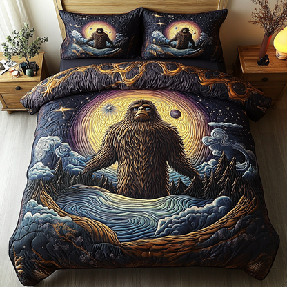 Mystic Bigfoot 3-Piece Quilted Bedding Set NCU0DK3869