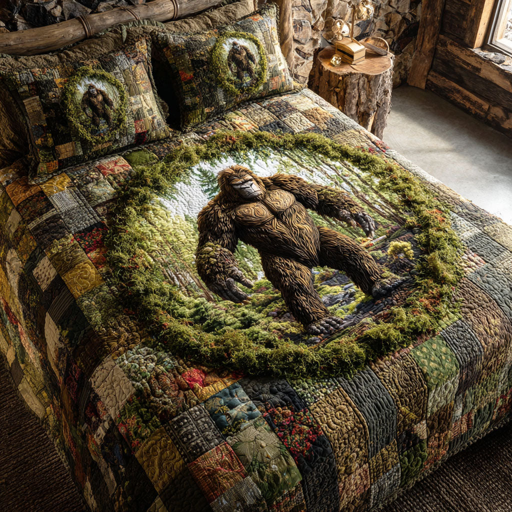 Mystic Bigfoot 3-Piece Quilted Bedding Set NCU0TD2454