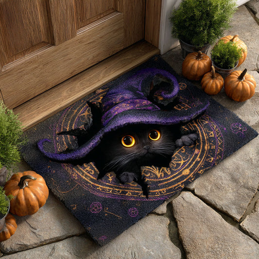 Mystic Black Cat Doormat NCU0TD739