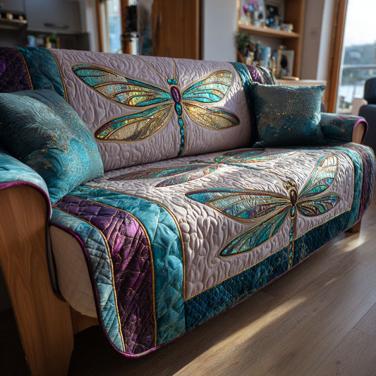 Mystic Bloom Quilted Sofa Cover NCU0TV778