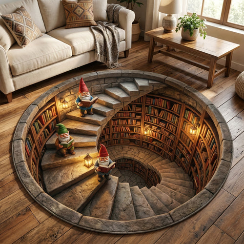 Mystic Book Stair Round Carpet NCU0TV1746