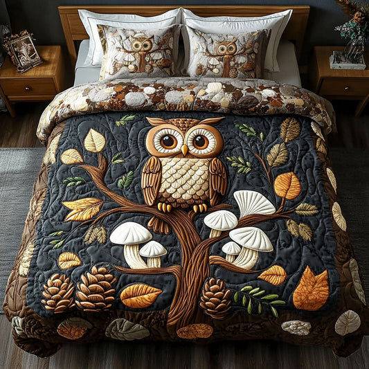 Mystic Branch 3-Piece Quilted Bedding Set NCU0NT4744