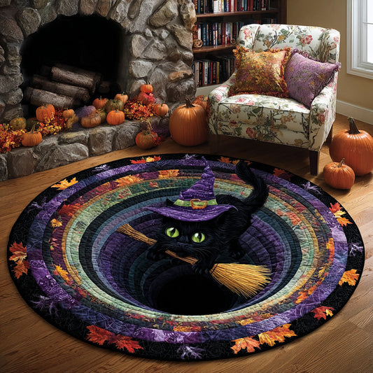 Mystic Broom Quilted Round Mat NCU0VL2908