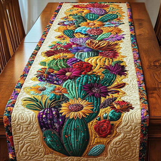 Mystic Cactus Quilted Table Runner NCU0DK9642