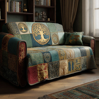Mystic Canopy Quilted Sofa Cover NCU0PT11299