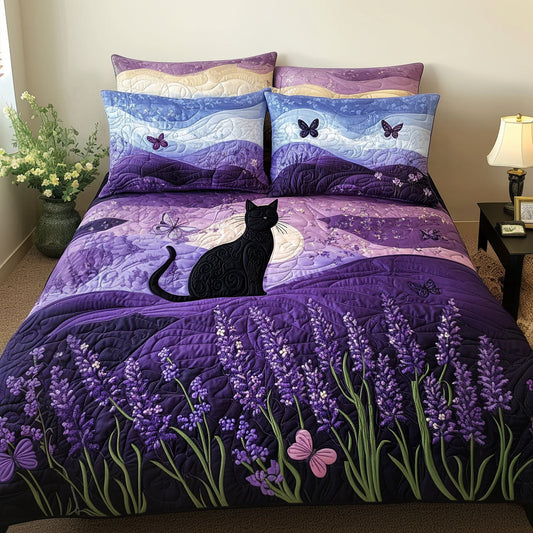 Mystic Cat 3-Piece Quilted Bedding Set NCU0PT7110