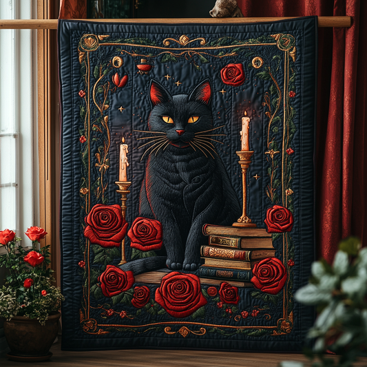Mystic Cat Dreams Quilted Blanket NCU0DV2554