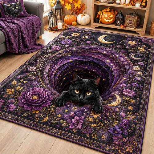 Mystic Cat Sanctuary Area Rug NCU0HH2080