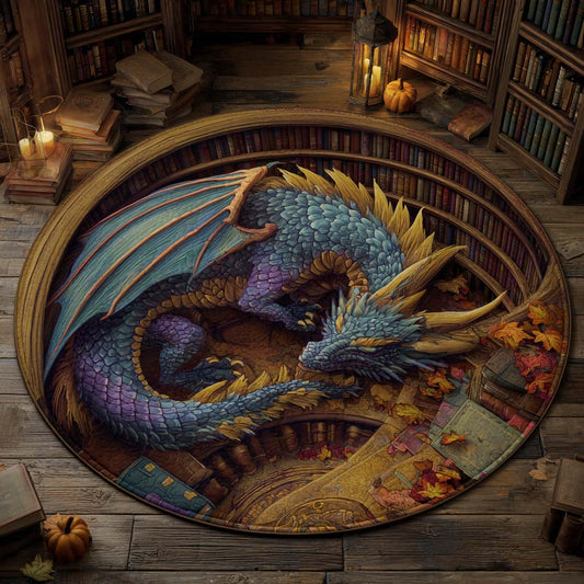 Mystic Coil Quilted Round Mat NCU0XD1002